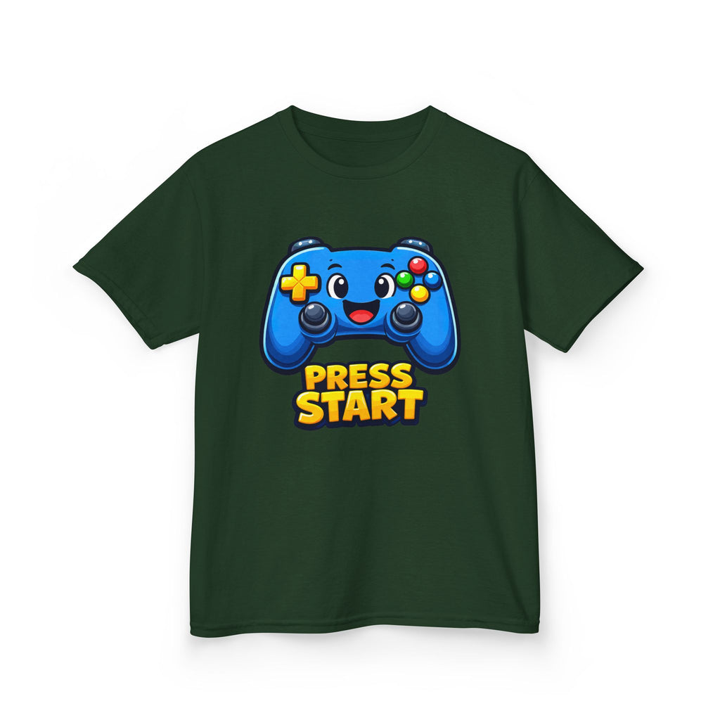 Kids Game Controller T-Shirt — 'Press Start' Gaming Graphic Tee