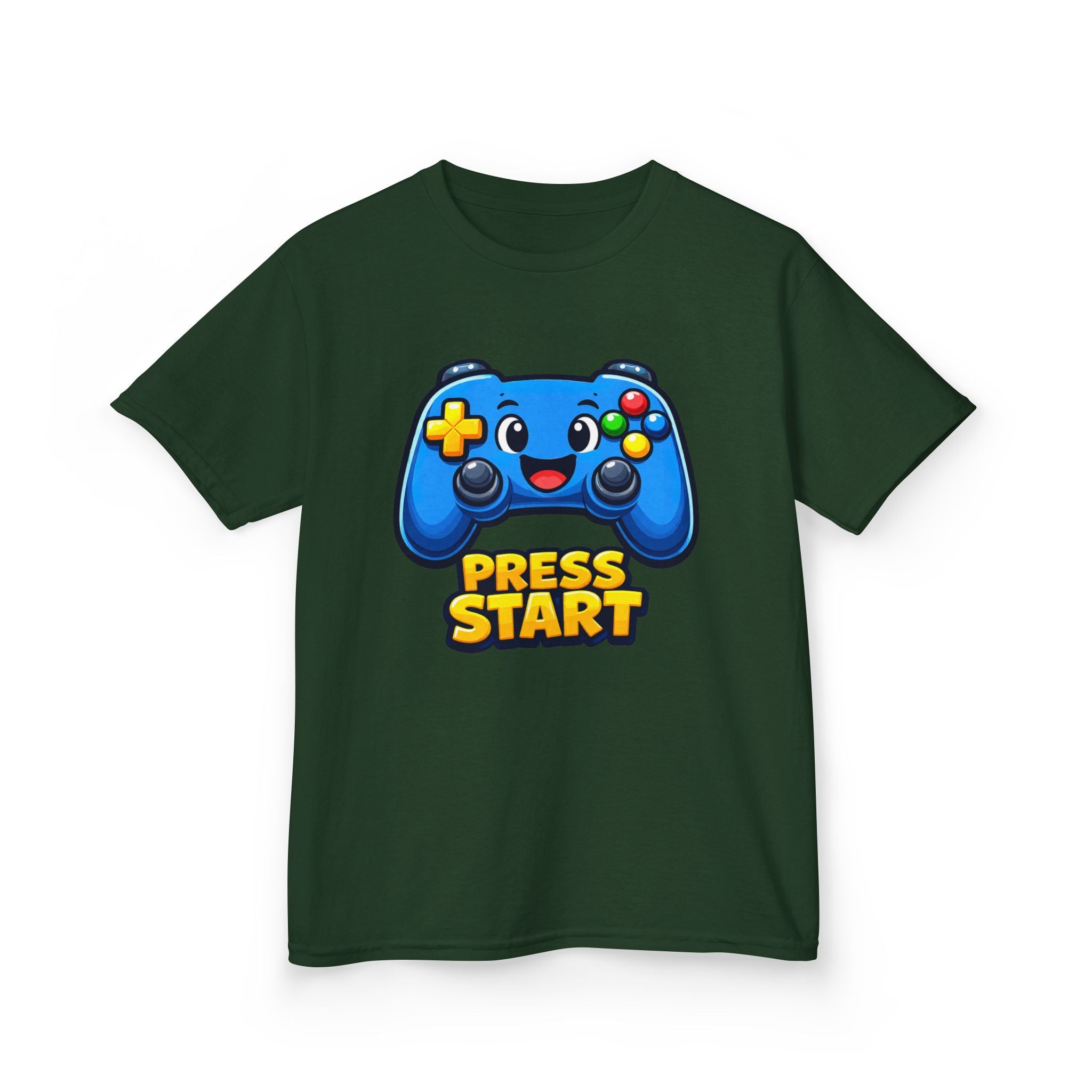 Kids Game Controller T-Shirt — 'Press Start' Gaming Graphic Tee