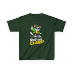 Kids Skateboarding Cat T-Shirt — 'Roll into Class!' Back-to-School Graphic Tee