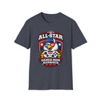 All-Star Gamer Mom T-Shirt — Patriotic Eagle Gaming Graphic Tee