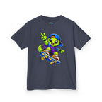 Kidxtr™ Kids Alien T-Shirt — Alien Skateboarding Graphic Tee