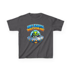 Kidxtr™ Kids Space T-Shirt — 'Hey Earth, Wait For Me!' Alien Spaceship Graphic Tee