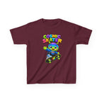 Kids Cosmic Skater T-Shirt — 'Cosmic Skater' Colorful Alien Skateboard Graphic Tee