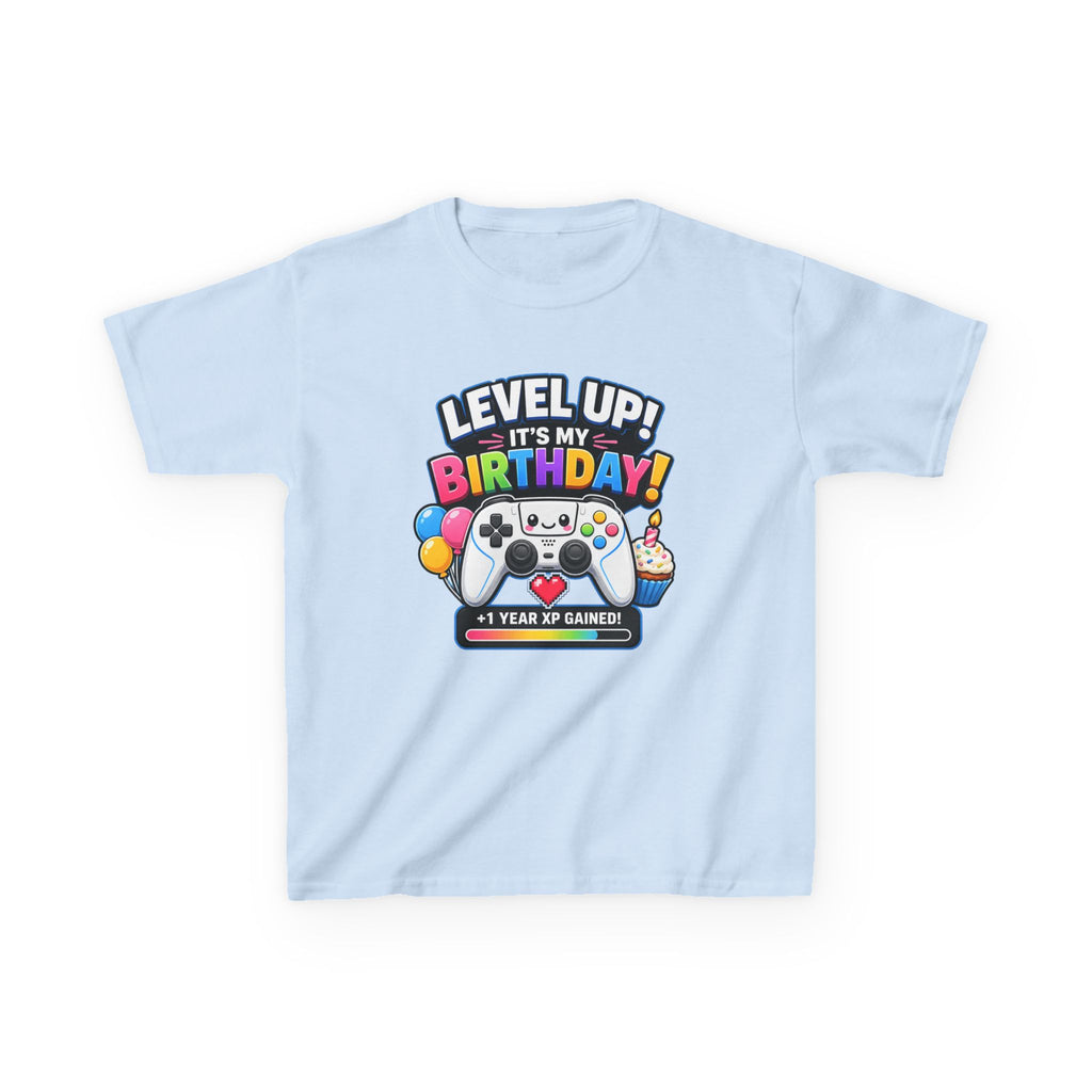 Kids Birthday Gaming T-Shirt – Press Start Graphic Tee