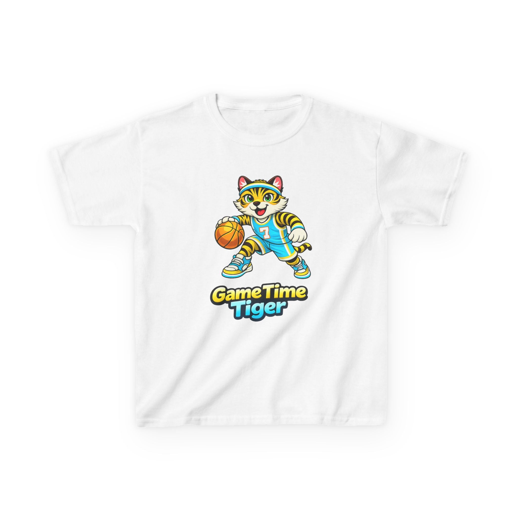 Kids Basketball Tiger T-Shirt – Game Time Graphic Tee