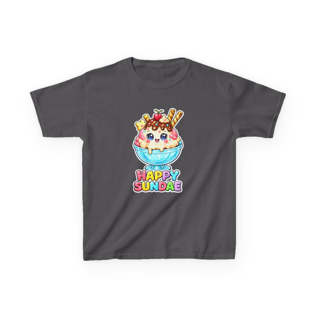 Kids Ice Cream T-Shirt — 'Happy Sundae' Kawaii Graphic Tee