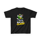 Kids Skateboarding Cat T-Shirt — 'Roll into Class!' Back-to-School Graphic Tee