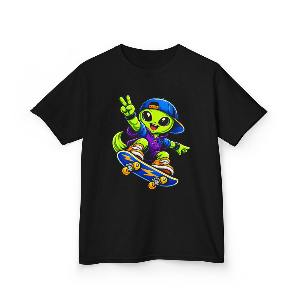 Kids Alien T-Shirt — 'Skate or Alien' Skateboard Graphic Tee