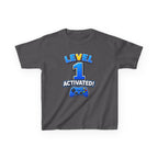 Kids Birthday T-Shirt — 'Level 1 Activated!' Birthday Gaming Graphic Tee