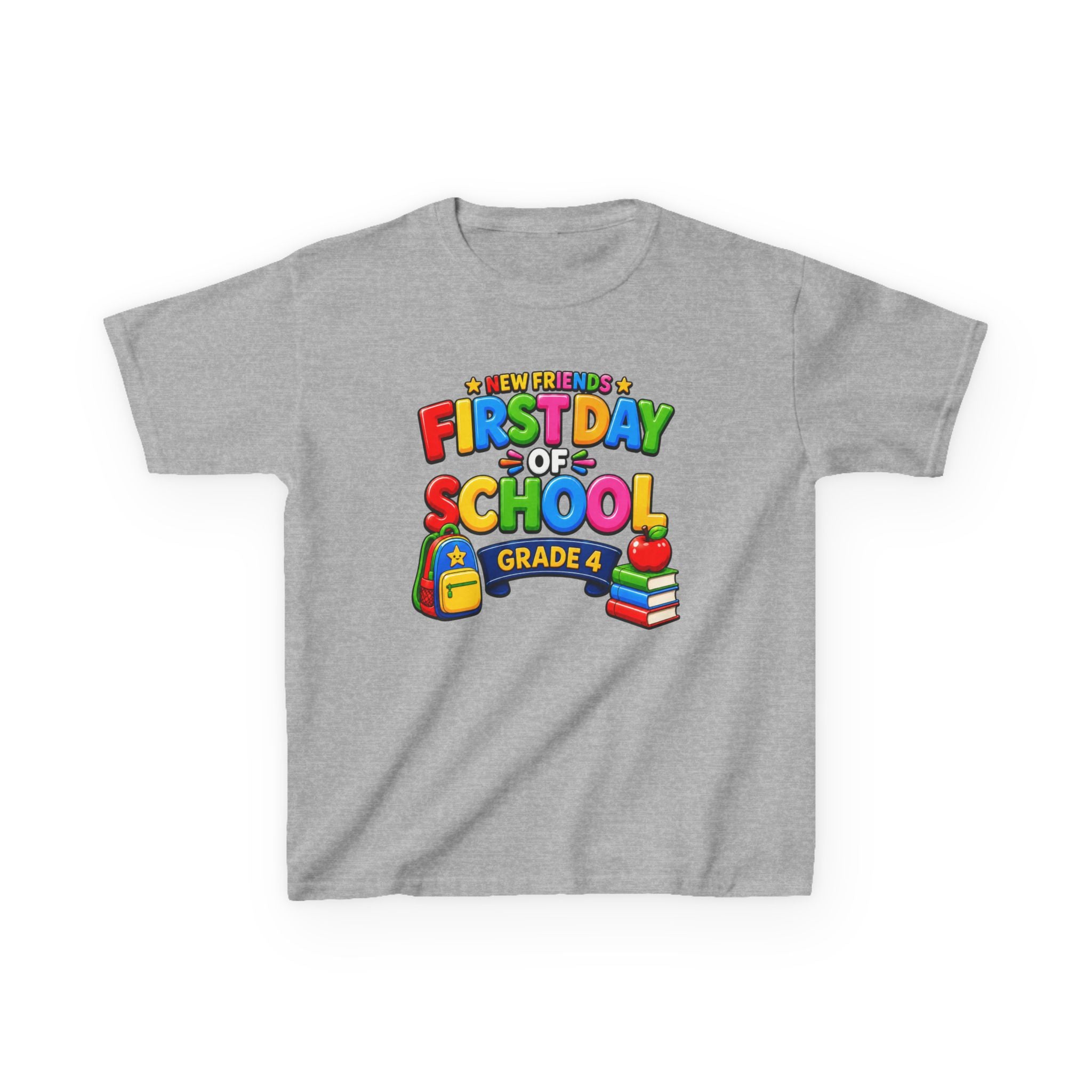 Kids School T-Shirt — 'Grade 5' First Day of School Back-to-School Graphic Tee
