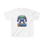 Kids Space Robot T-Shirt — 'Little Pilot, Big Robot' Cute Alien Graphic Tee