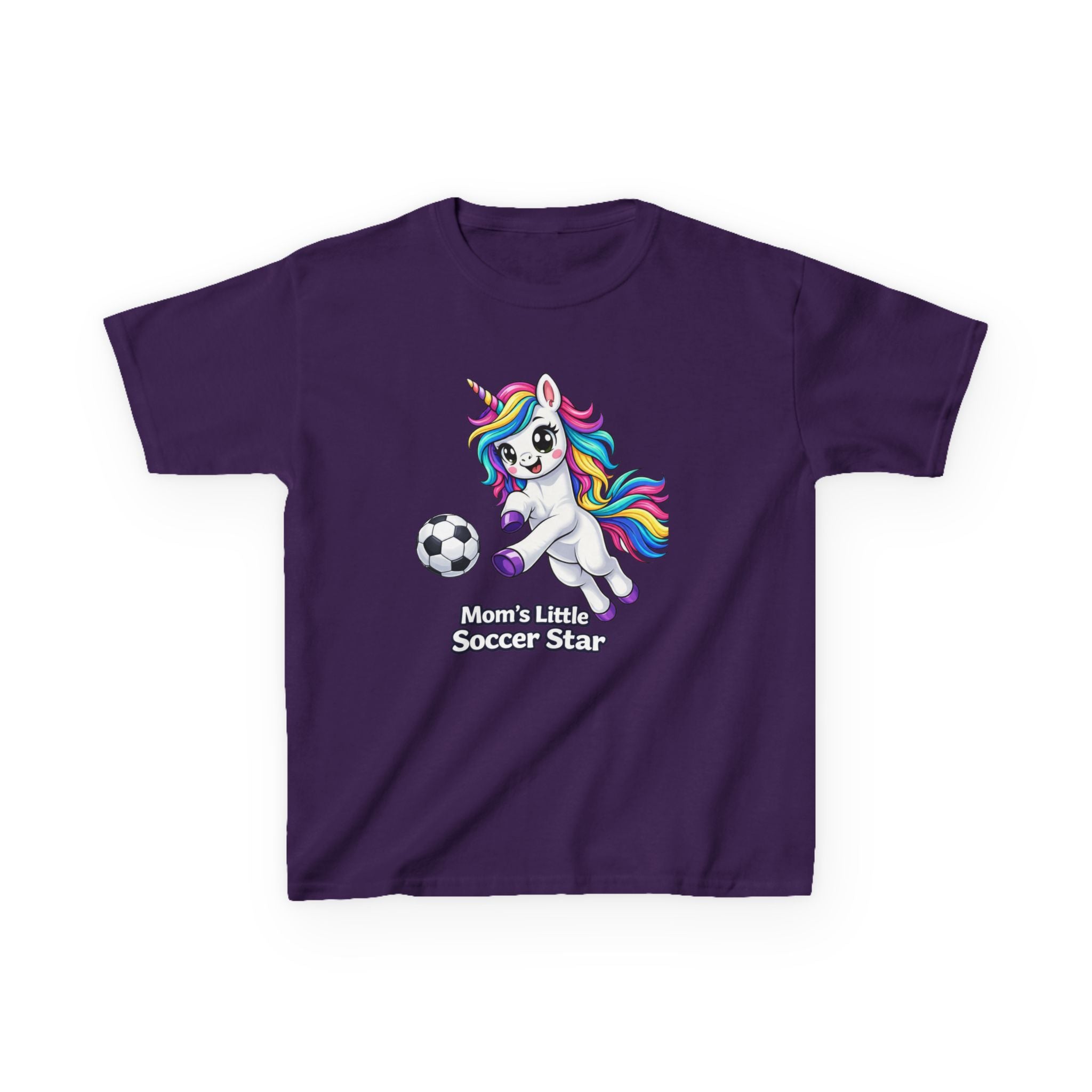 Kids Soccer Unicorn T-Shirt – Mom's Star Graphic Tee