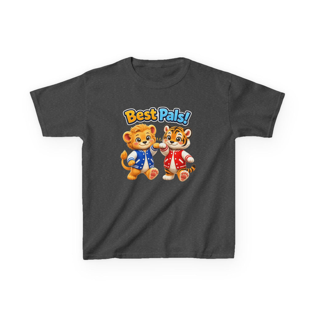 Kids Animal Friends T-Shirt — 'Best Pals!' Cute Teddy & Tiger Graphic Tee