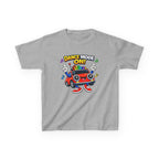 Kids Dance T-Shirt — 'Dance Mode On!' Cartoon Boombox Car Graphic Tee