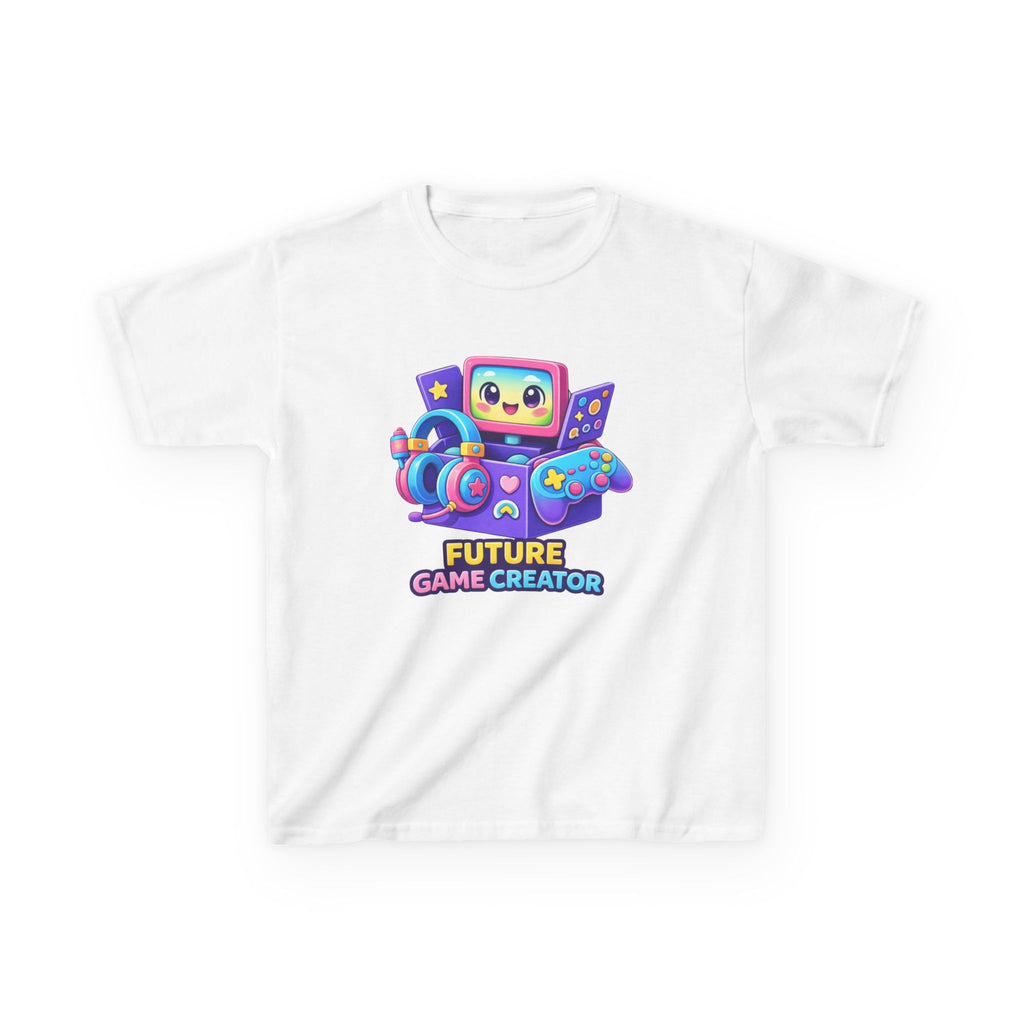 Kids Gaming T-Shirt — 'Future Game Creator' Retro Game Console Graphic Tee