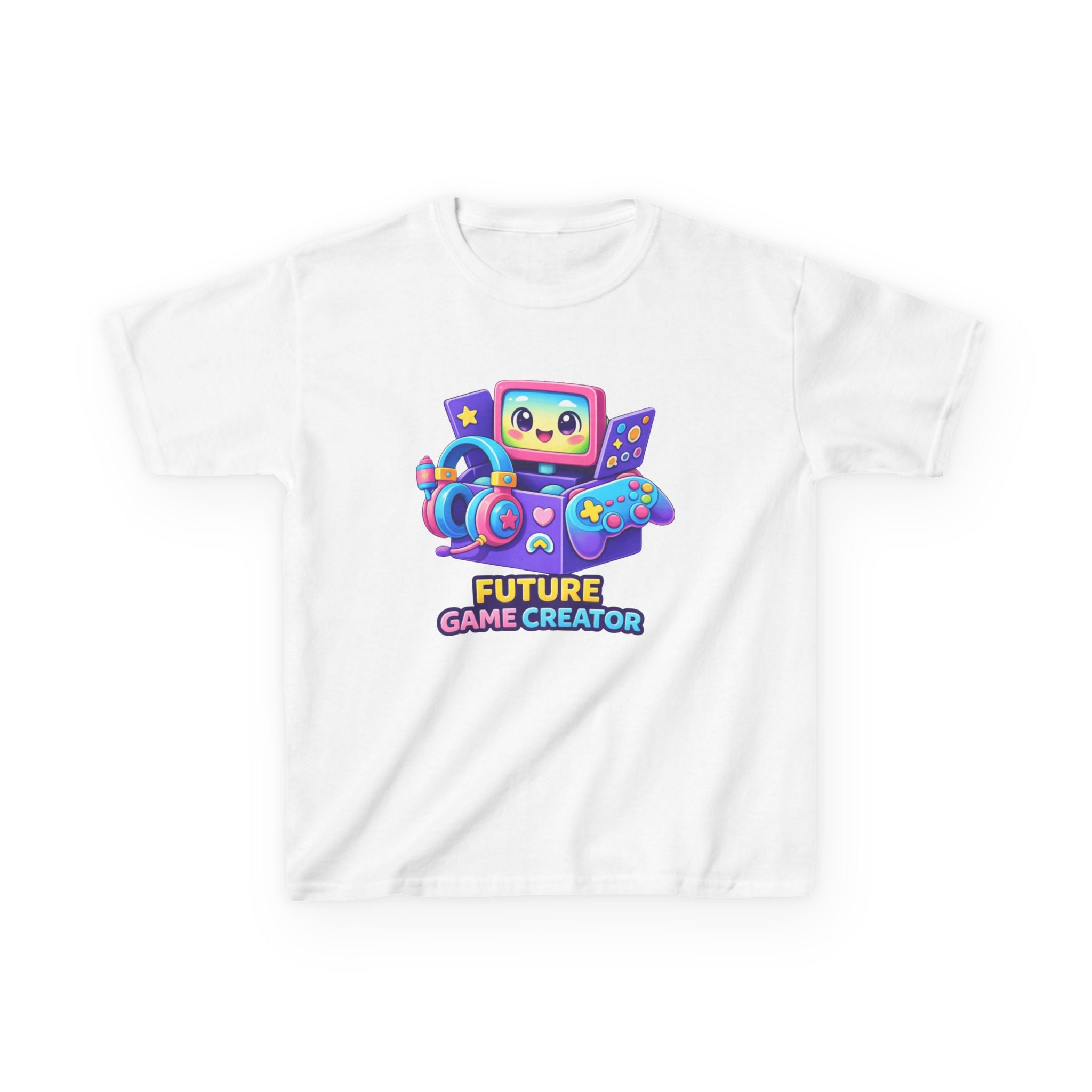 Kids Gaming T-Shirt — 'Future Game Creator' Retro Game Console Graphic Tee