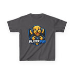 Player Pup Kids T‑Shirt — Cute Gaming Dog Tee for Children