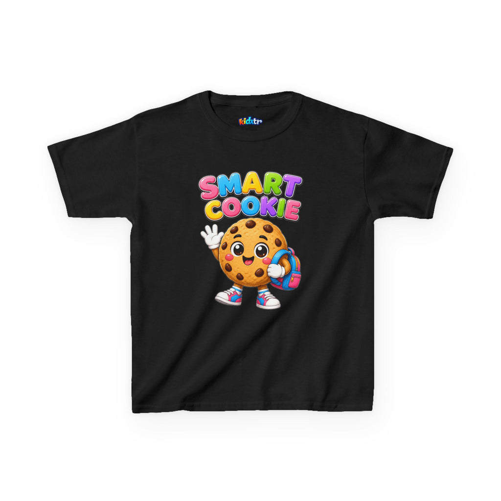 Kidxtr™ Kids Smart Cookie T-Shirt — 'Smart Cookie' Cute Chocolate Chip Cookie Graphic Tee
