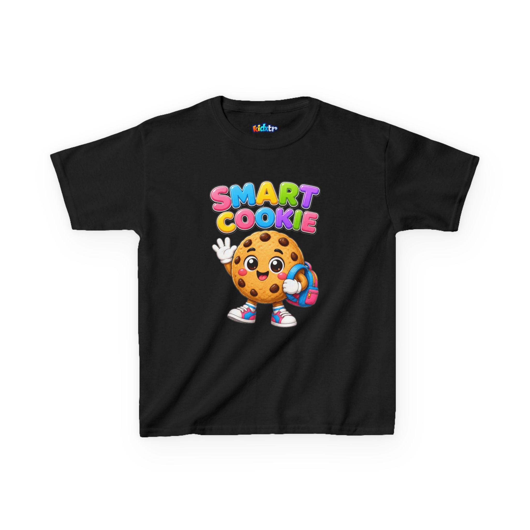 Kidxtr™ Kids Smart Cookie T-Shirt — 'Smart Cookie' Cute Chocolate Chip Cookie Graphic Tee