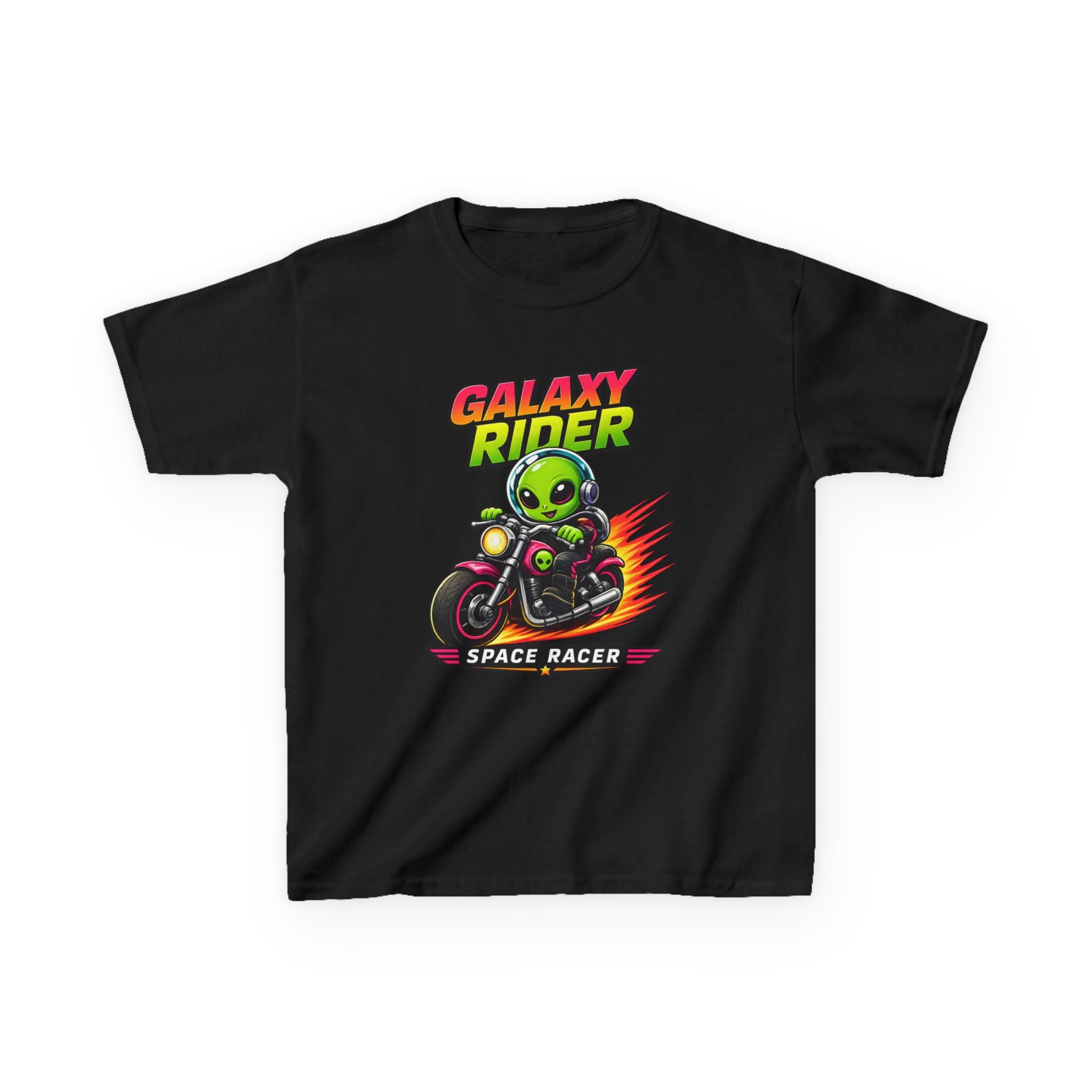 Alien Motorcycle - Kids T Shirt