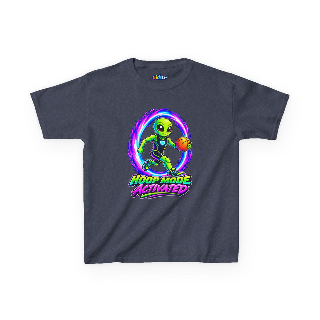 Kidxtr™ Kids Basketball T-Shirt — 'Hoop Mode Activated' Sports Graphic Tee