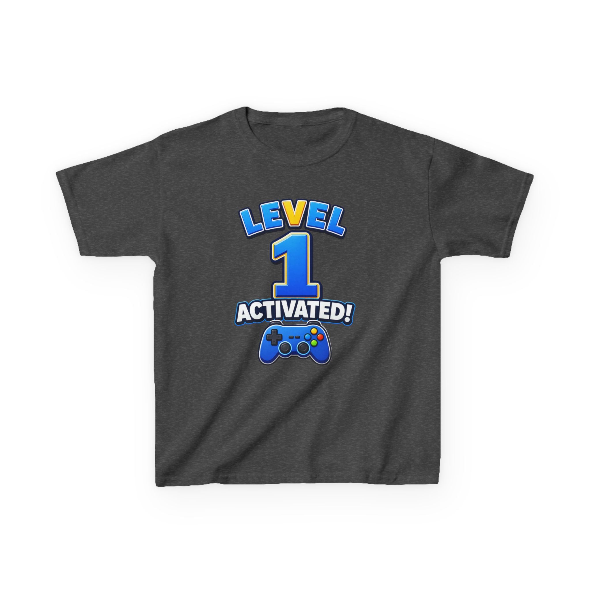 Kids Birthday T-Shirt — 'Level 1 Activated!' Birthday Gaming Graphic Tee