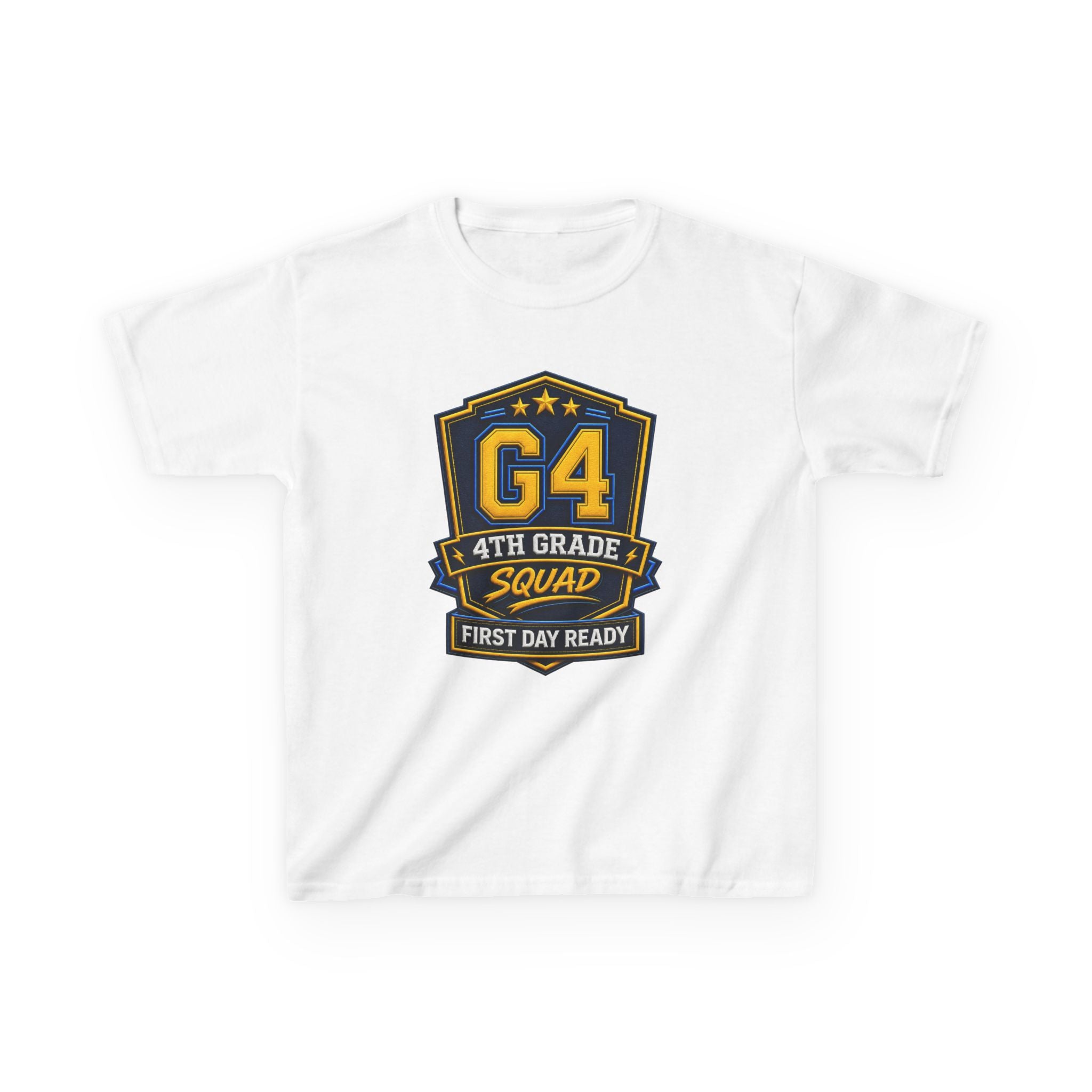 Kids 4th Grade T-Shirt — 'G4 First Day Ready' Back-to-School Graphic Tee