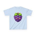 Kids Grape T-Shirt — 'Grape Vibes' Cute Kawaii Happy Grape Cartoon Graphic Tee