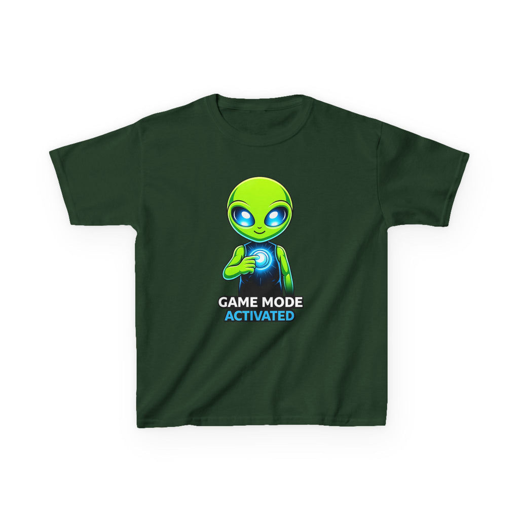 Kids Alien T-Shirt — 'Game Mode Activated' Gamer Graphic Tee