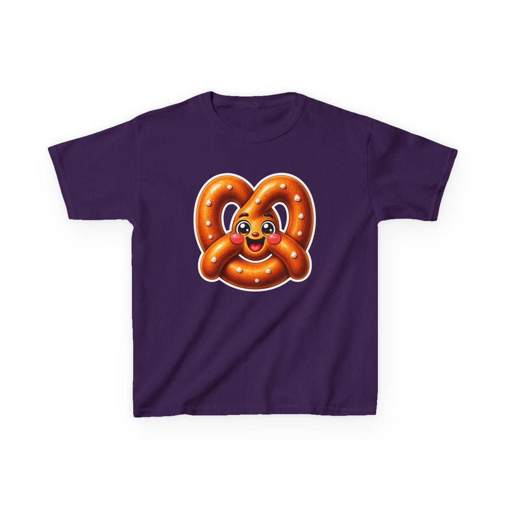 Kids Pretzel T-Shirt — 'Twisted & Tasty' Cute Smiling Snack Graphic Tee