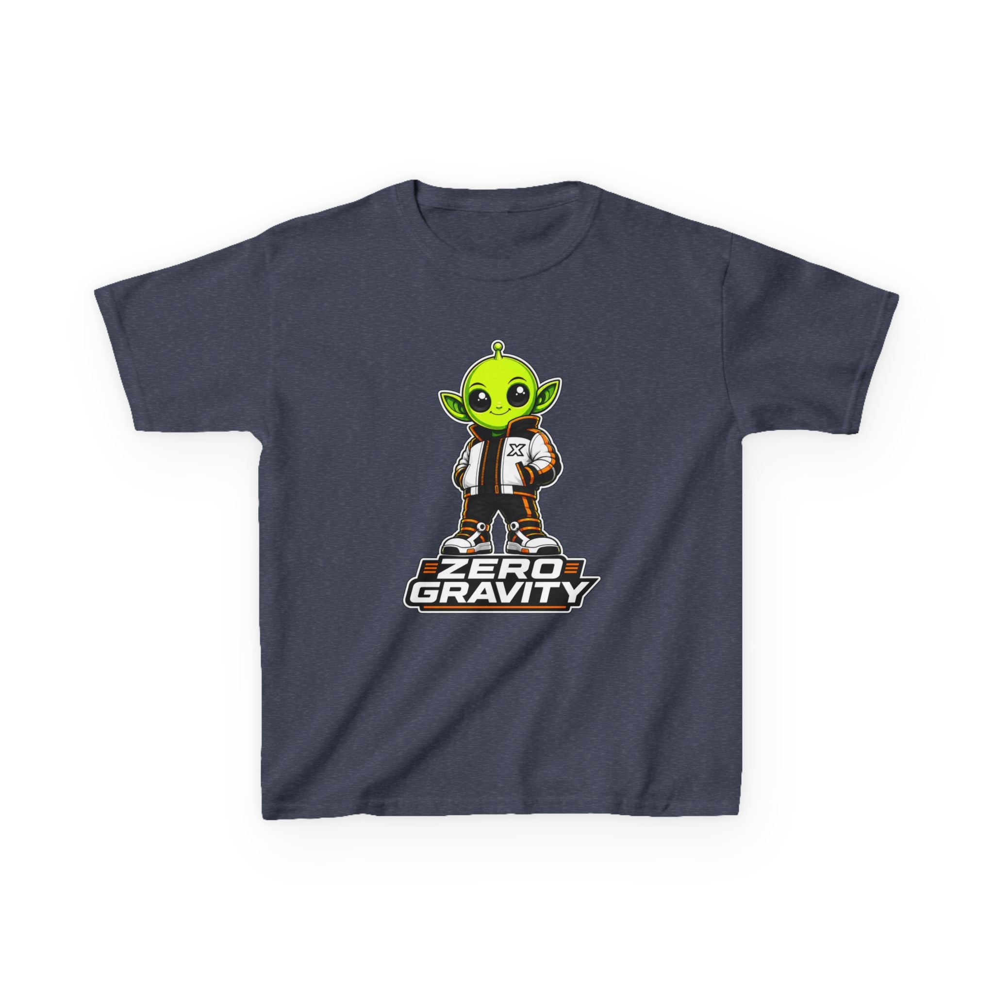 Kids Space T-Shirt — 'Zero Gravity' Cute Alien Graphic Tee