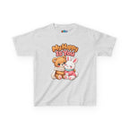 Kidxtr™ Kids Bear & Bunny T-Shirt — 'My Happy Is You' Cute Animal Graphic Tee