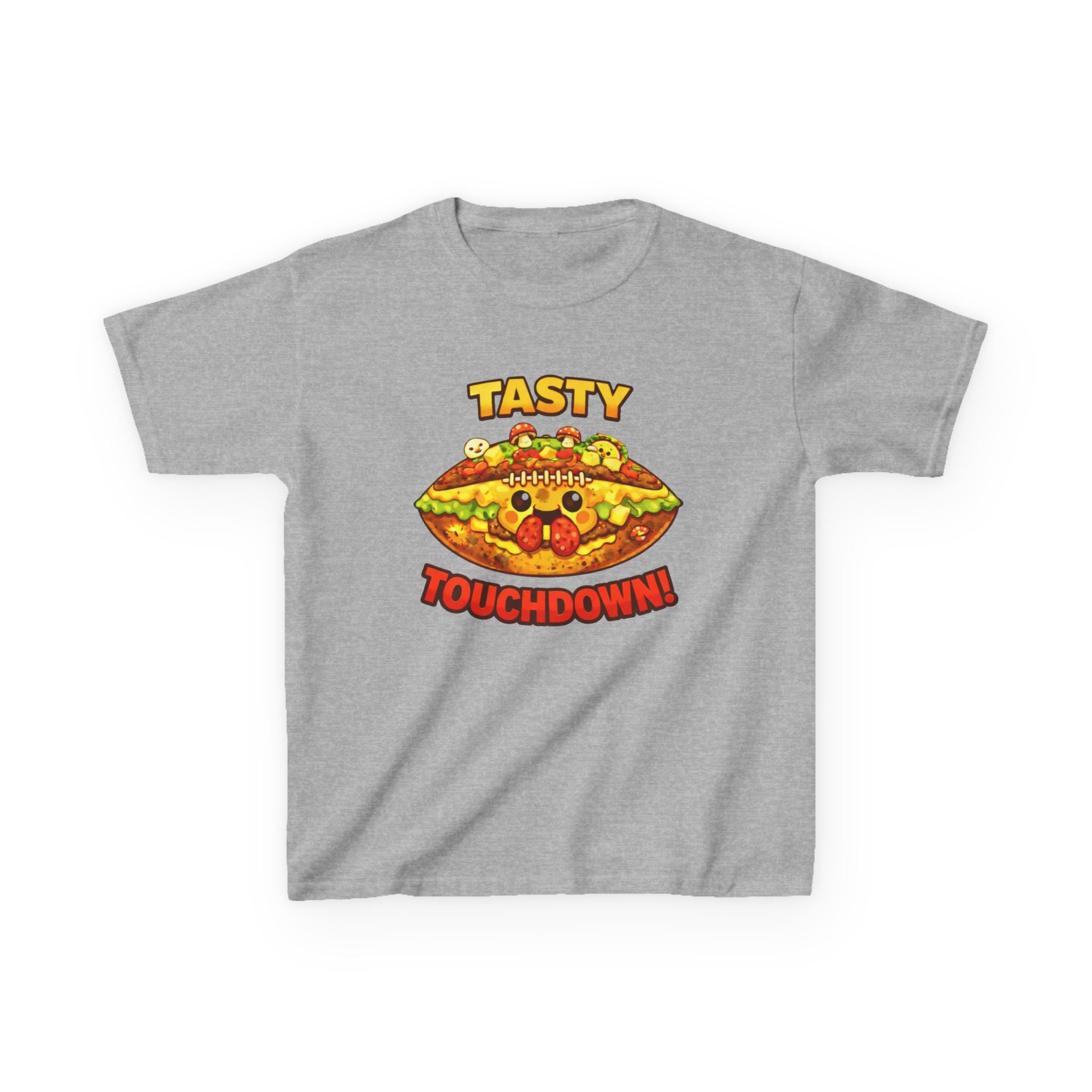Kids Food T-Shirt – Football Pizza Graphic Tee