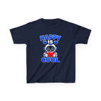 Kids Panda T-Shirt — 'Happy Is Cool' Heart Graphic Tee