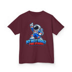 Kidxtr™ Kids Space T-Shirt — 'My Next Goal: The Stars' Astronaut Graphic Tee