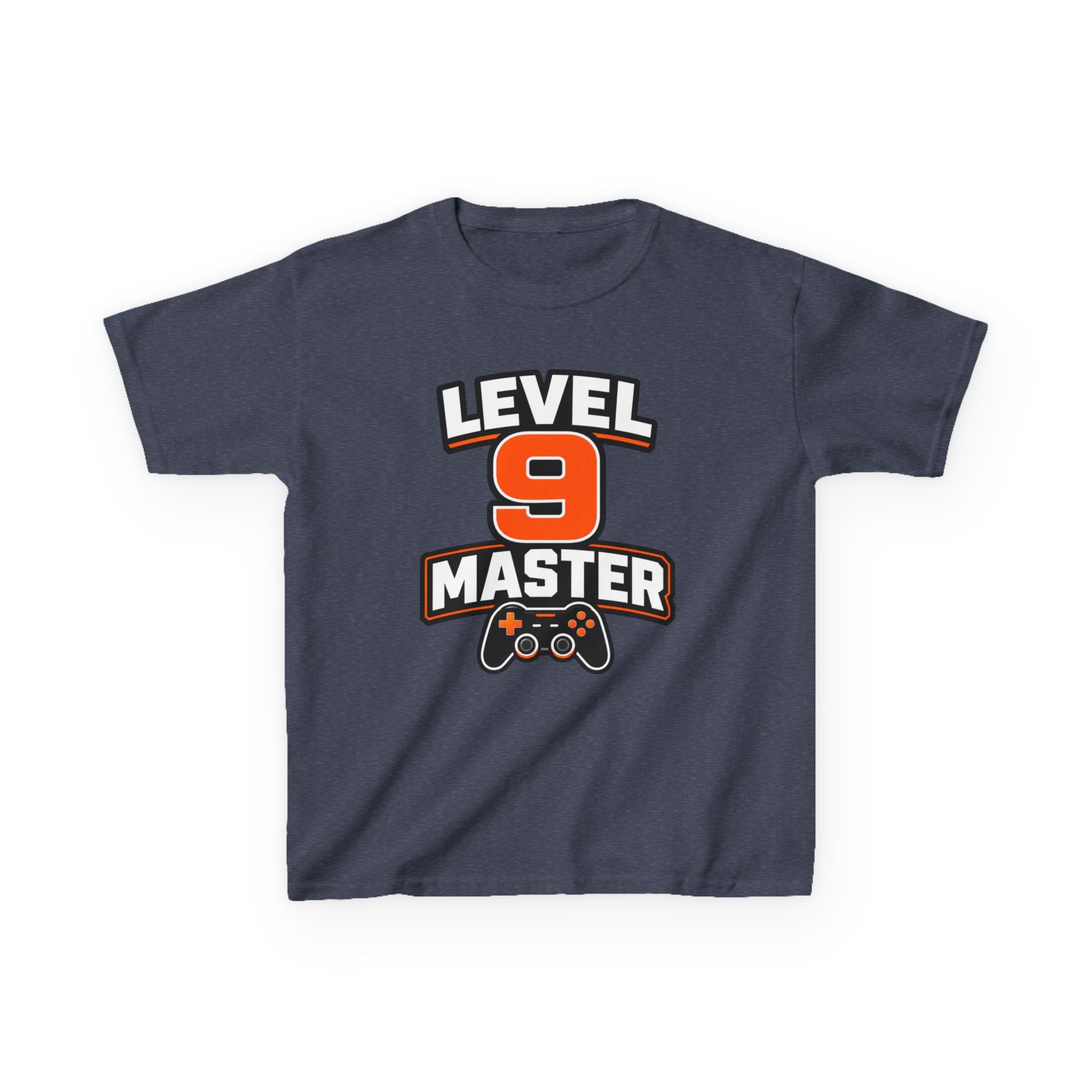 Kids Gaming T-Shirt — 'Level 9 Master' Gamer Graphic Tee
