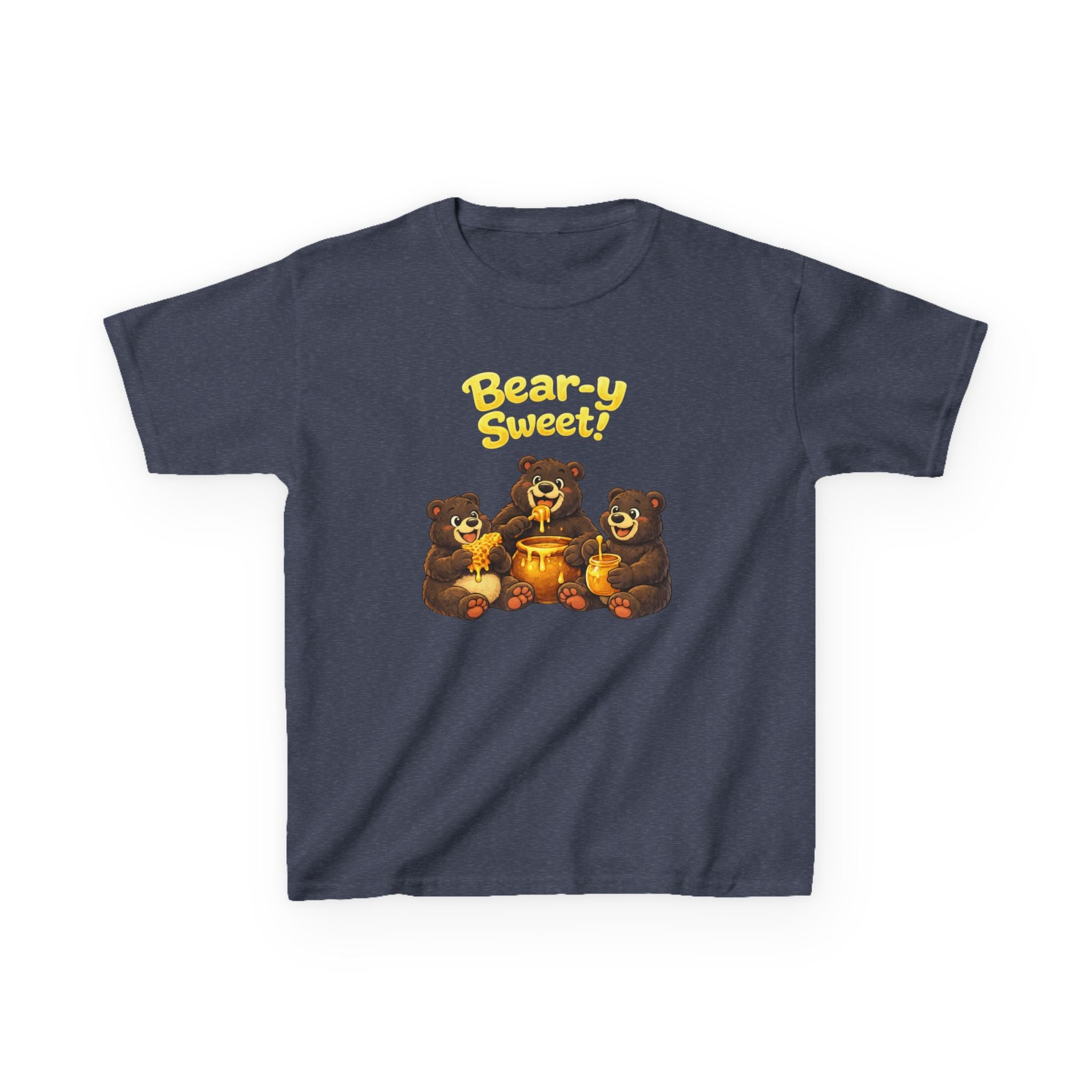 Kids Bear T-Shirt — 'Bear-y Sweet' Honey Bear Graphic Tee