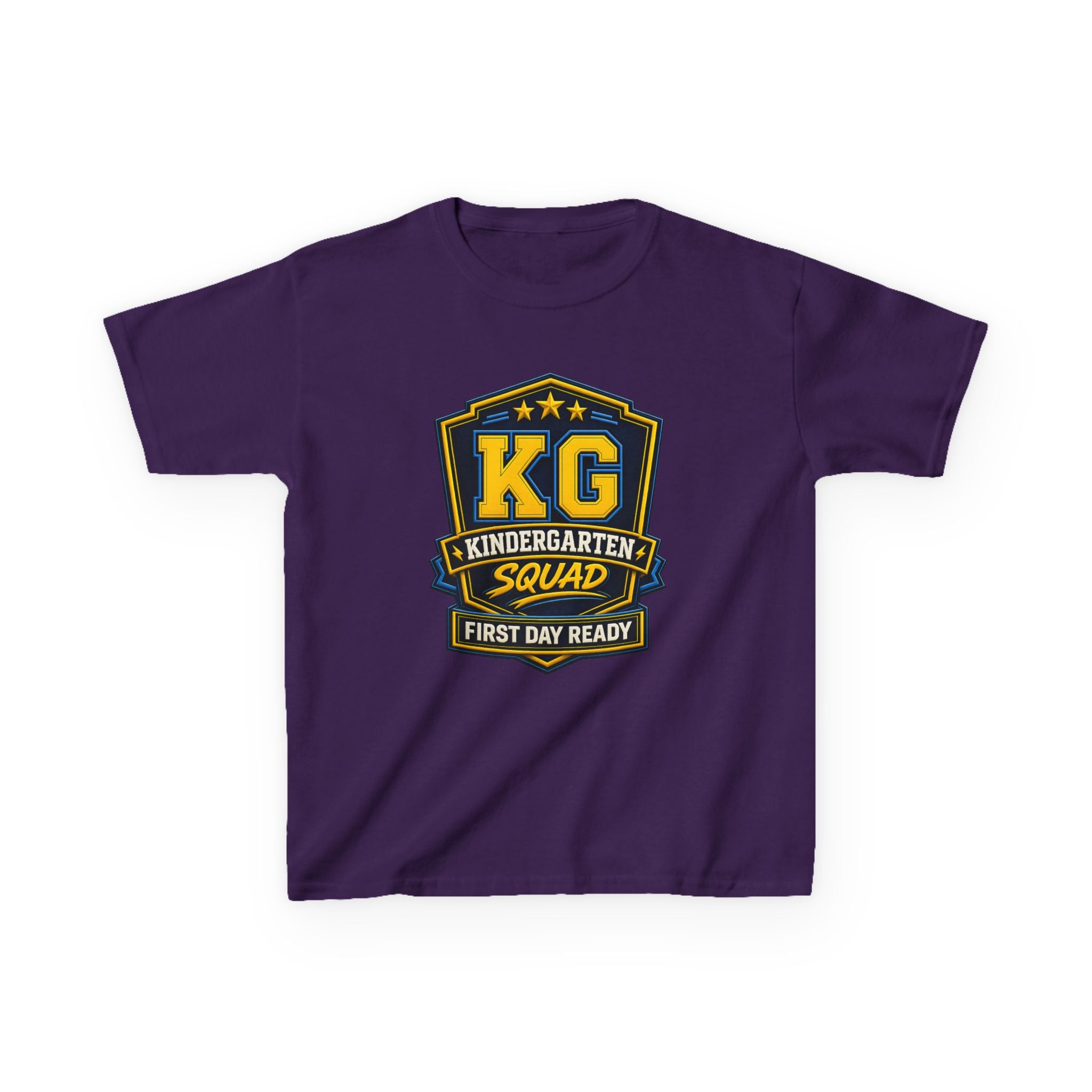 Kids Kindergarten T-Shirt — 'KG First Day Ready' Back-to-School Graphic Tee