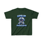 Level Up Kindergarten Robot Kids T‑Shirt — Back to School Shirt for Boys & Girls