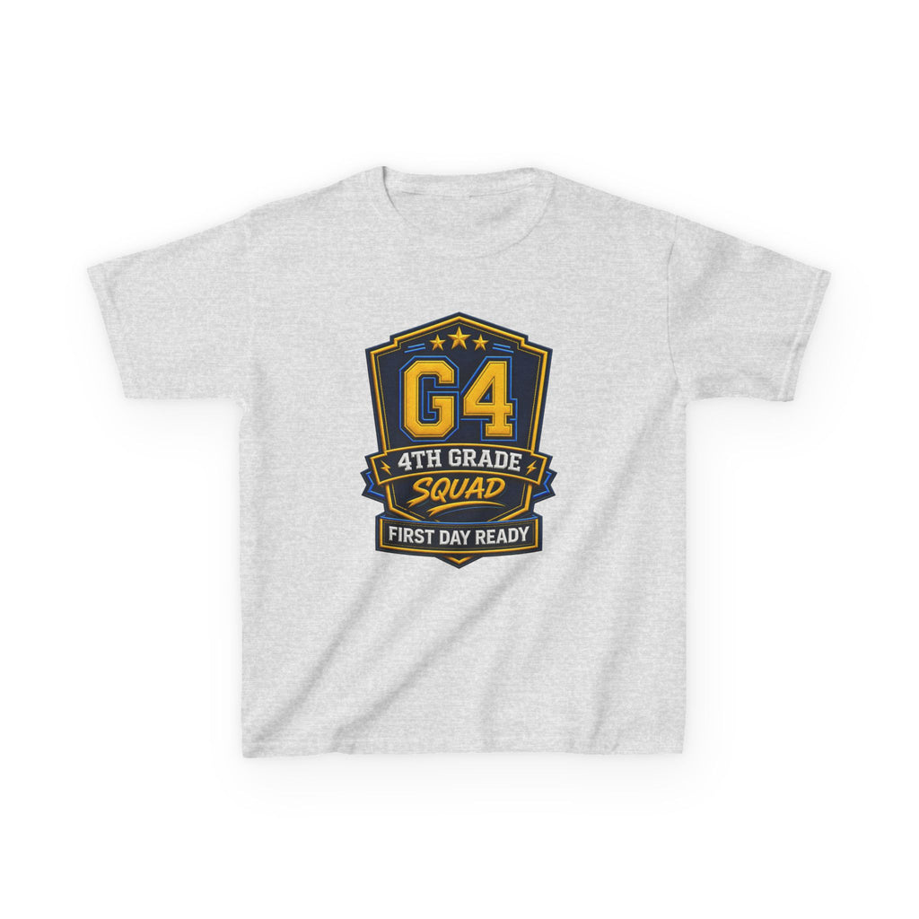 Kids 4th Grade T-Shirt — 'G4 First Day Ready' Back-to-School Graphic Tee