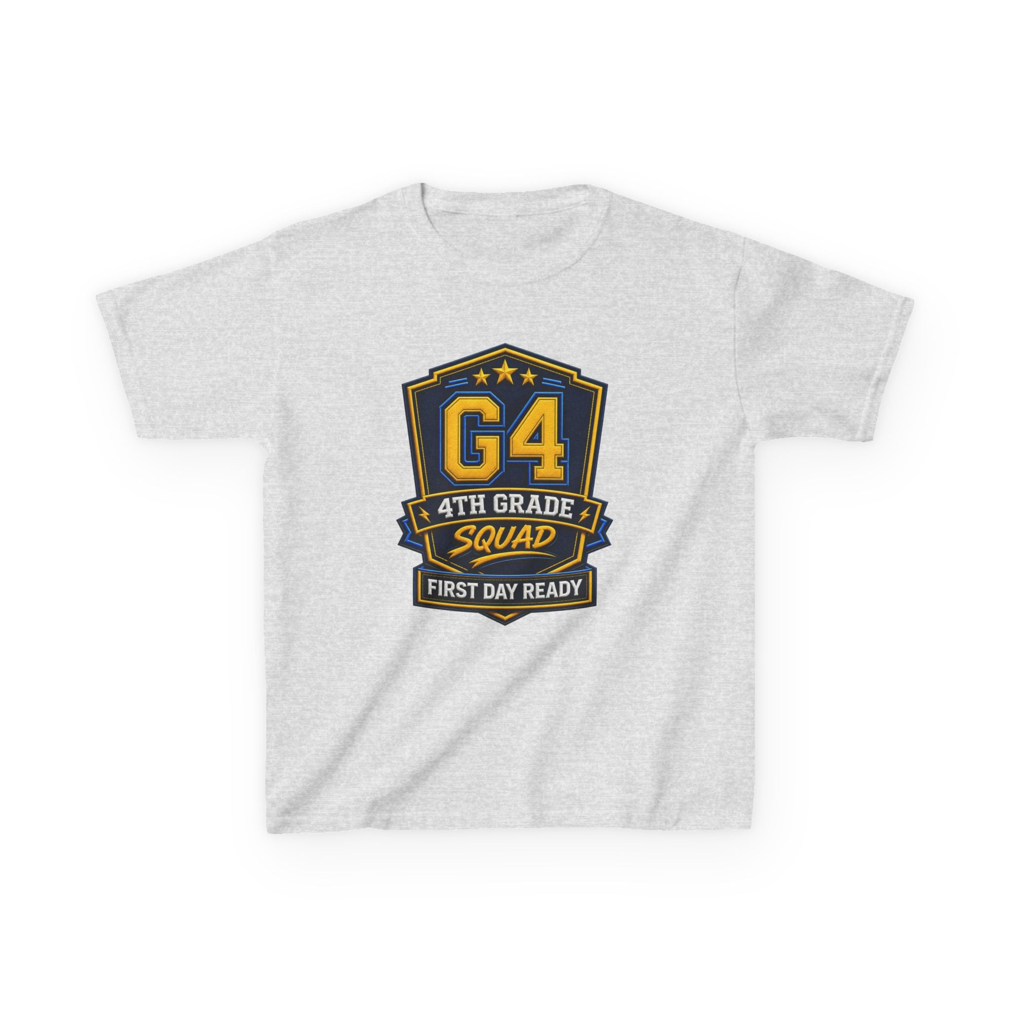 Kids 4th Grade T-Shirt — 'G4 First Day Ready' Back-to-School Graphic Tee