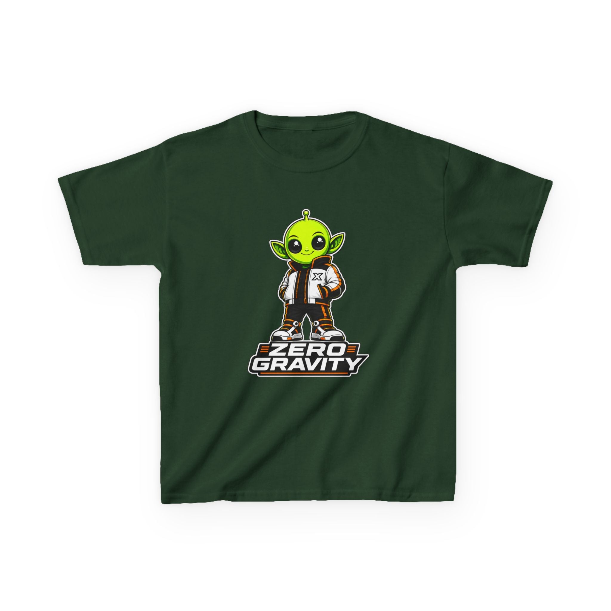 Kids Space T-Shirt — 'Zero Gravity' Cute Alien Graphic Tee
