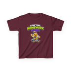 Kids Back-to-School T-Shirt — 'Game Time, Homework Done!' Skateboard Duck Graphic Tee