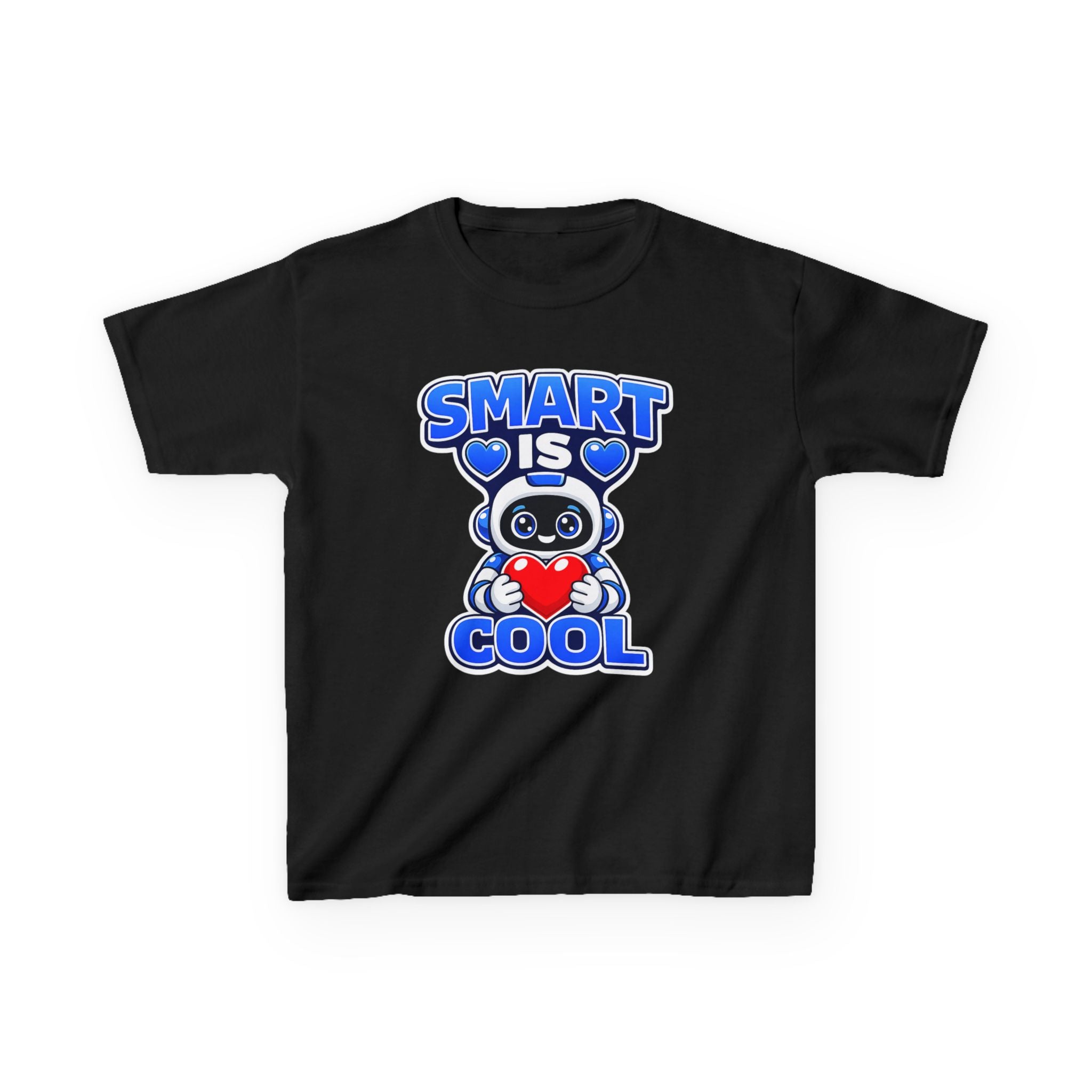Kids Robot T-Shirt — 'Smart Is Cool' Graphic Tee