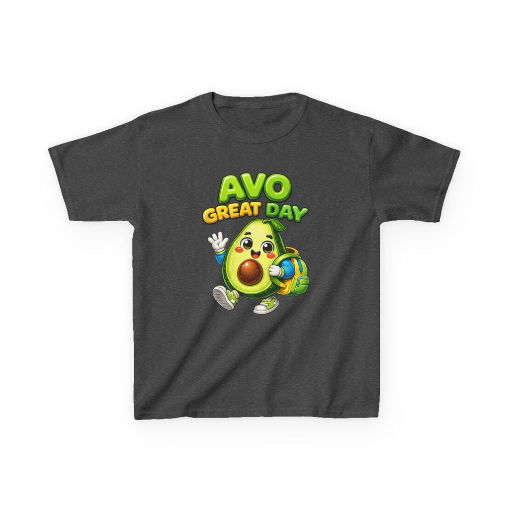 Kids Tee — "Avo Great Day" Cute Avocado Backpacker Shirt