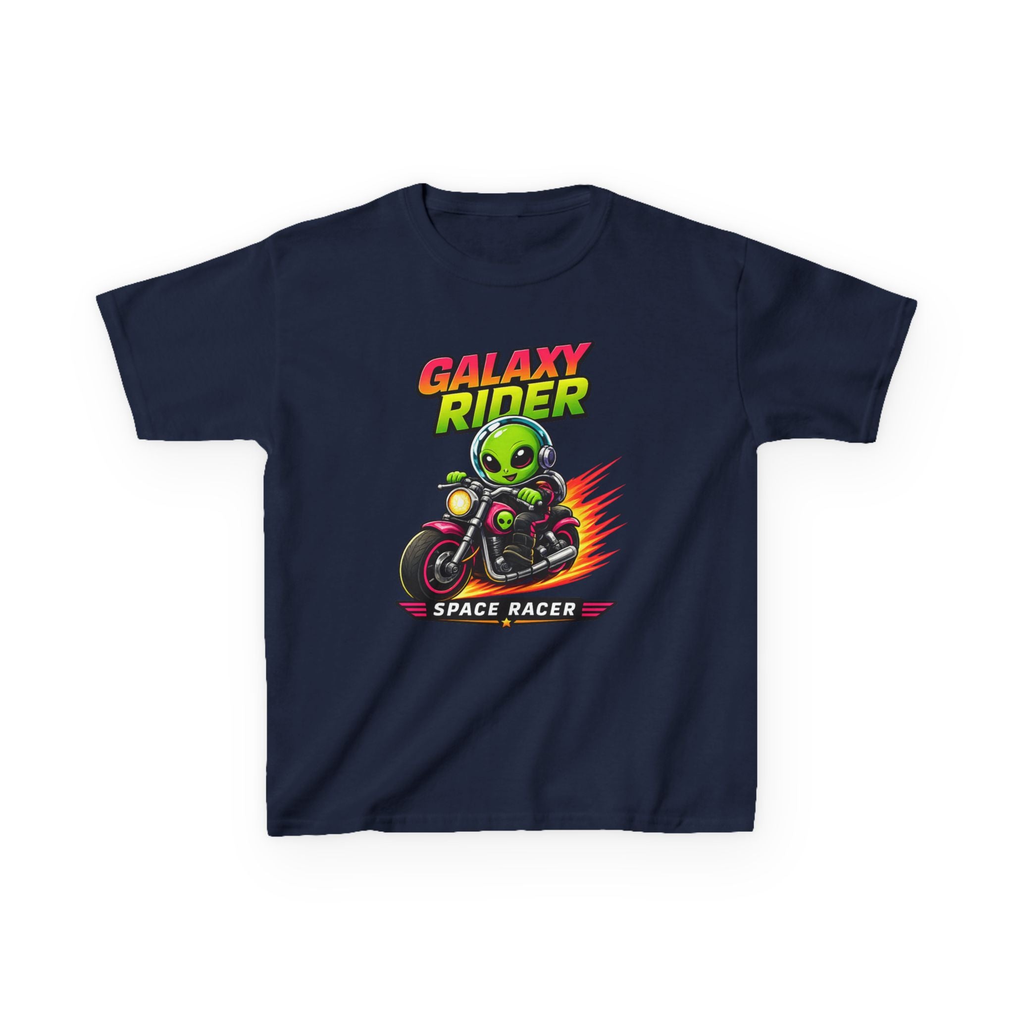 Alien Motorcycle - Kids T Shirt