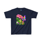 Kidxtr™ Kids Frog T-Shirt — 'Garden Squad' Frog & Butterfly Graphic Tee