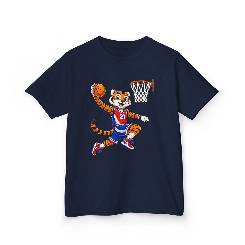 Kids Basketball Tiger T-Shirt – Dunking Tiger Graphic Tee