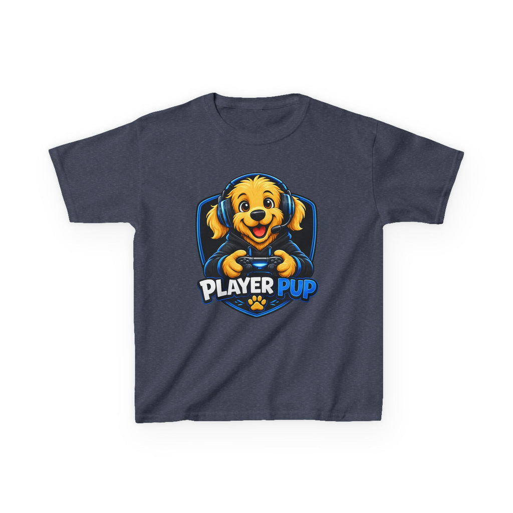 Player Pup Kids T‑Shirt — Cute Gaming Dog Tee for Children