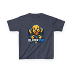 Player Pup Kids T‑Shirt — Cute Gaming Dog Tee for Children